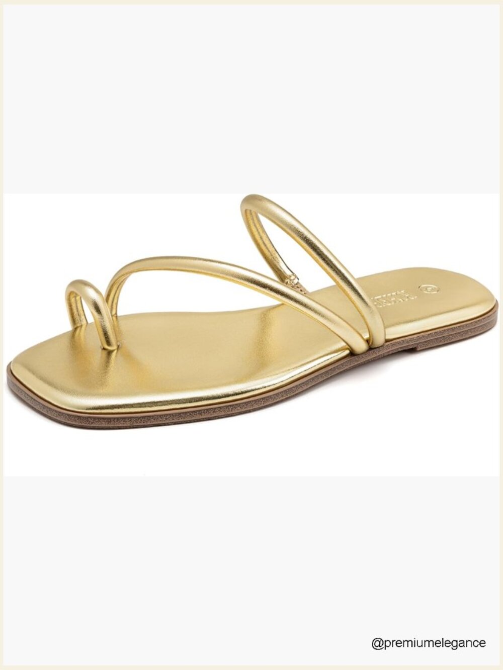 Women's Square Toe Slide Sandals Comfortable Strappy Flat Beach Slip On